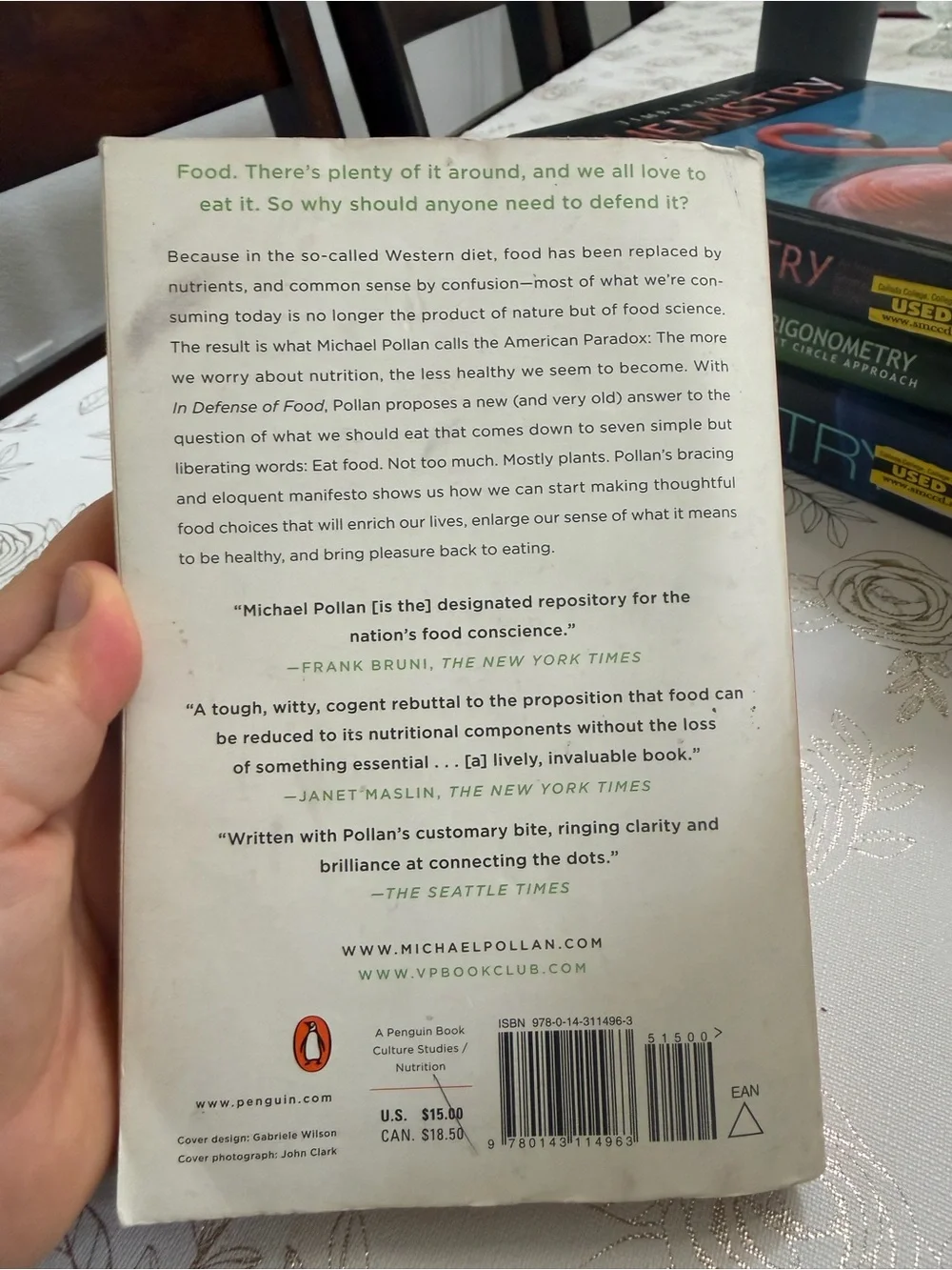In Defense of Food: An Eater's Manifesto – Michael Pollan – Paperback